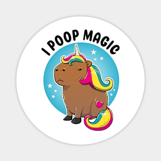 I poop magic Capybara Unicorn Magnet